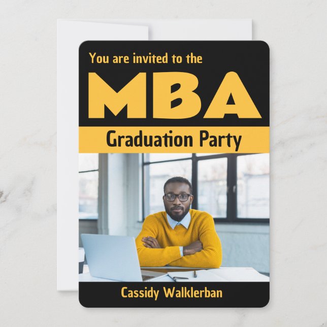 Audacieux MBA - Invitation à la graduation (Devant)