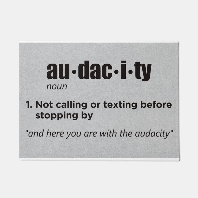 Audacity Doormat (Front)