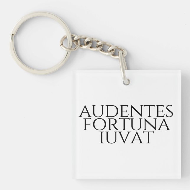 Audentes Fortuna Iuvat Keychain (Front)