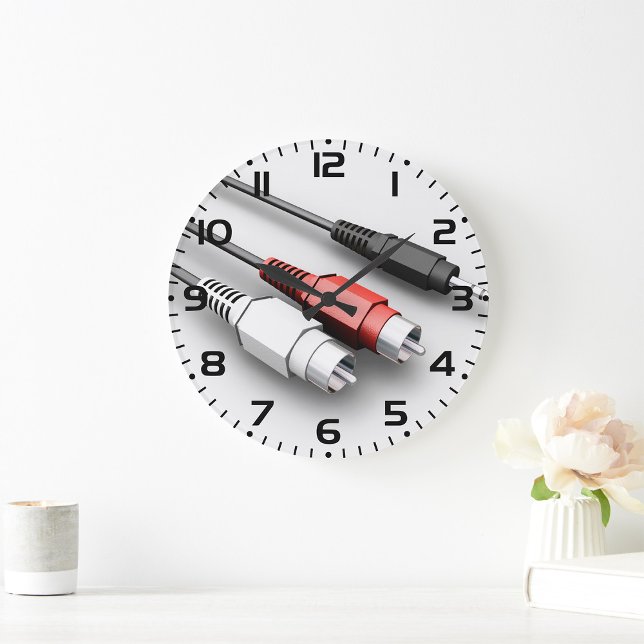 Audio Cables Vintage Tech  Large Clock (Creator Uploaded)