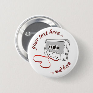 Audio cassette button