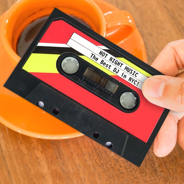Audio Cassette DJ Business Card (Creator Uploaded)