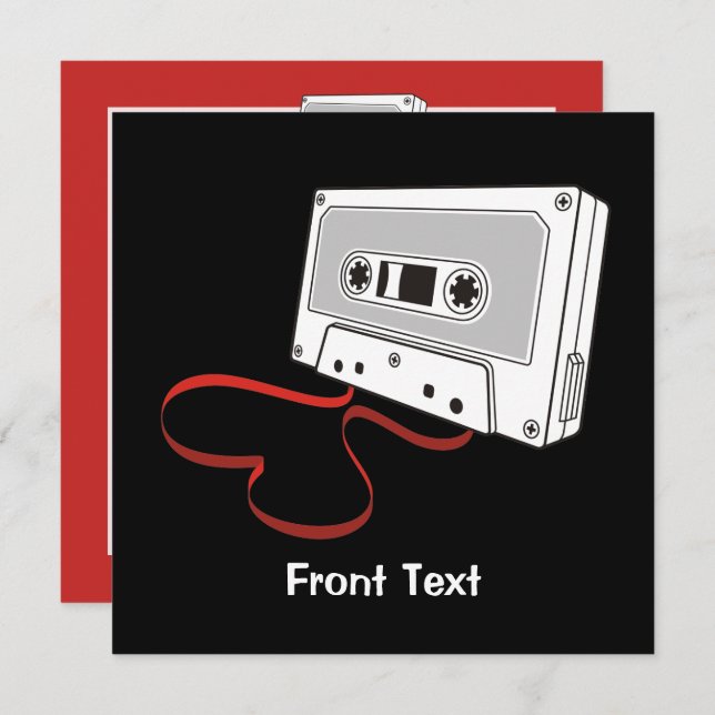 Audio Cassette Invitation (Front/Back)
