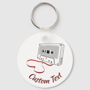 Audio Cassette Keychain