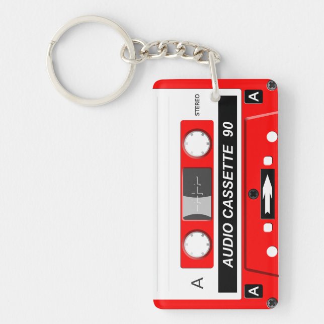 Audio cassette keychain (Front)