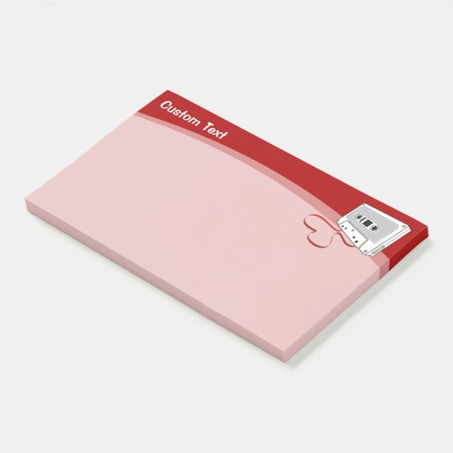 Audio Cassette Post-it Notes (Angled)