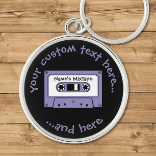 Audio Cassette Tape Keychain