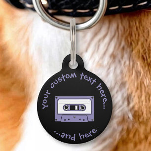 Audio Cassette Tape Pet Tag