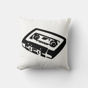 Audio Cassette Throw Pillow