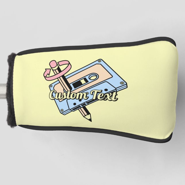 Audio Cassette with Pencil Golf Head Cover (Front)