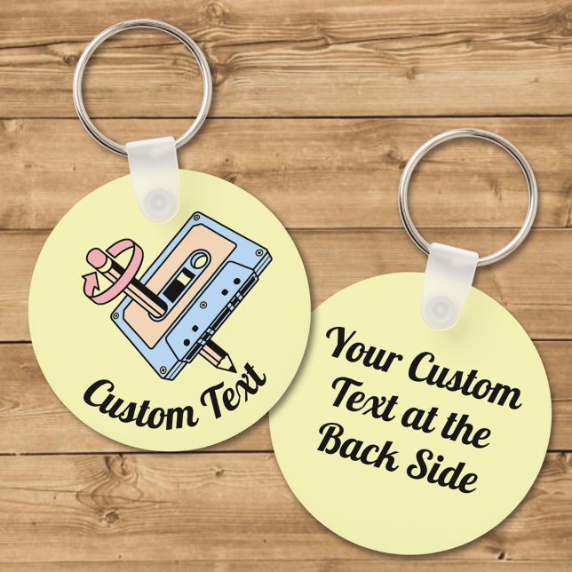 Audio Cassette with Pencil Keychain (Creator Uploaded)