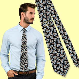 Audio Cassette with Pencil Pattern Tie