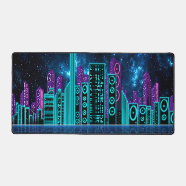 Audio City-1 Gaming Mousepad Desk Mat (Front)