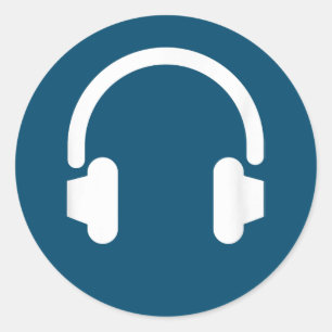 Audio Engineer Audiophile Dj Music Lover Headphone Classic Round Sticker