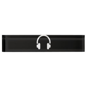 Audio Engineer Audiophile Dj Music Lover Headphone Nameplate
