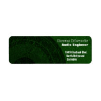 Audio Engineer Return Address Label