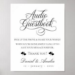 Audio Guestbook Sign, Wedding Audio Guestbook