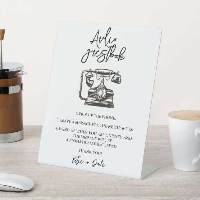 Audio Guestbook Wedding Sign (In SItu)