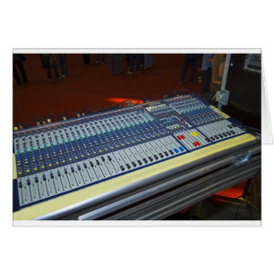 audio mixing console - sound board
