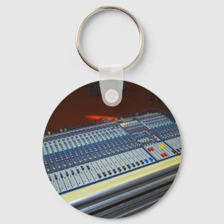 audio mixing console - sound board keychain