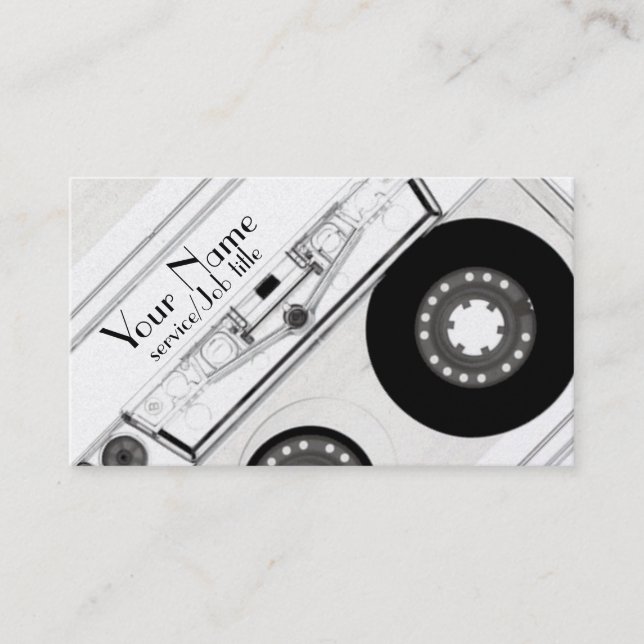 Audio music production DJ play business card (Front)