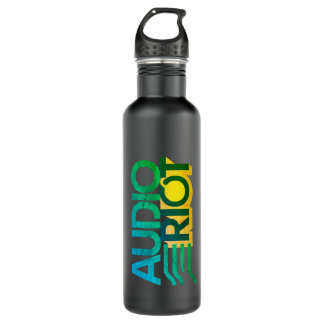 Audio Riot noir bouteille d'eau inoxydable