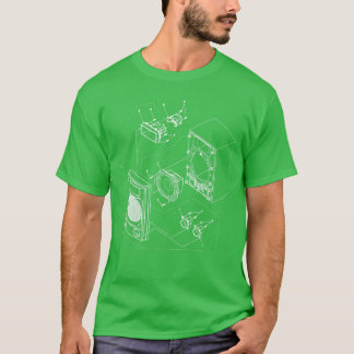 Audio Speaker Diagram for the music lover gift vin T-Shirt
