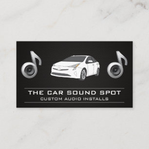 Audio Speaker Subwoofer Auto Parts Install Business Card