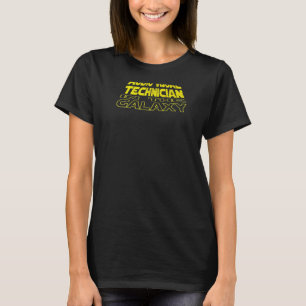 Audio Visual Technician  Space Backside T-Shirt