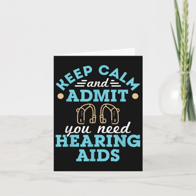 Audiologist Audiology Squad Staff Funny Hearing Ai Card (Front)