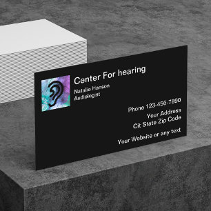 Audiologist Hearing Clinic Business Card