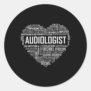 Audiologist Love Audiology Hearing Month Bhsm Grad Classic Round Sticker