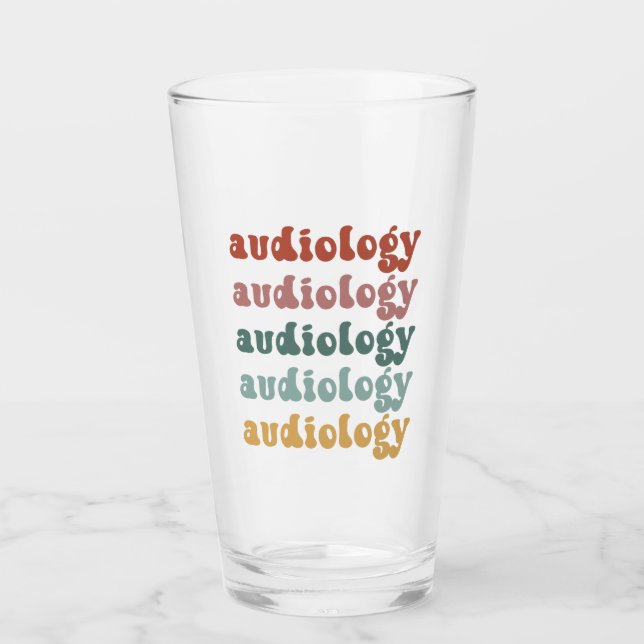 Audiology | Doctor of Audiology Audiologist Retro Glass (Front)
