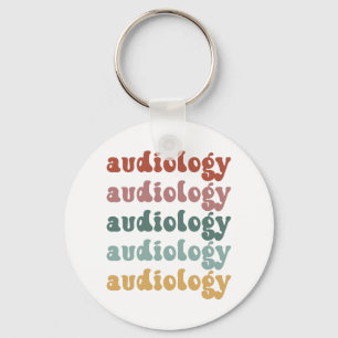 Audiology Doctor of Audiology Audiologist Retro Keychain
