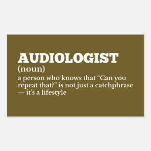 Audiology Humour Job Definition Sticker