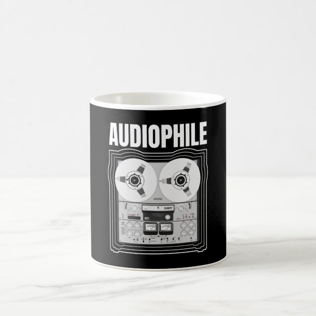 Audiophile Tape Recorder Tape Recorder Coffee Mug (Center)
