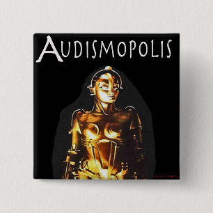 Audismopolis 2 Inch Square Button