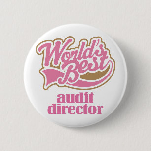 Audit Director Pink Gift 2 Inch Round Button
