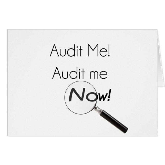 Audit me! (Front Horizontal)