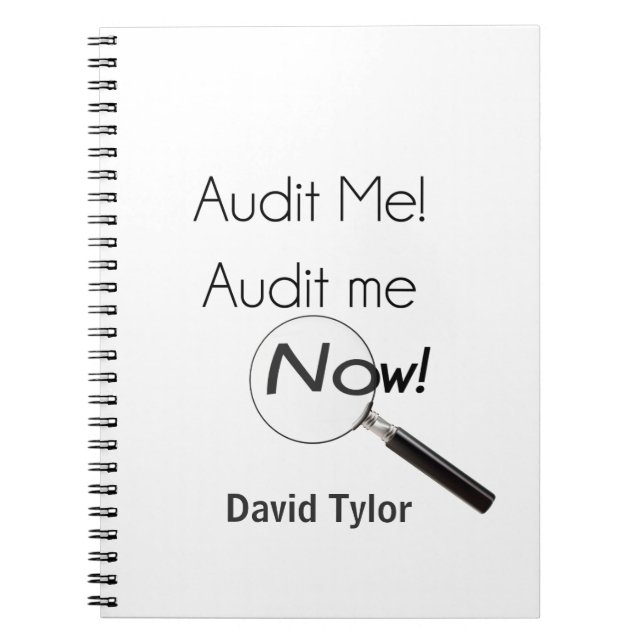 Audit me! notebook (Front)