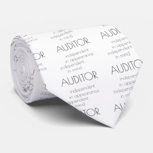 "Auditor: Independent in Mind & Appearance" Tie