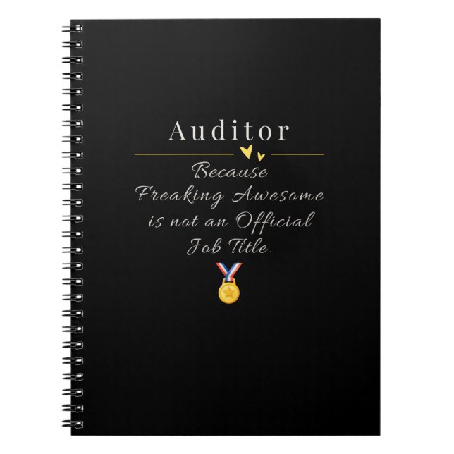 Auditor Notebook (Front)