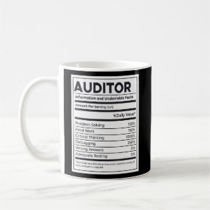 Auditor Nutrition Information Coffee Mug
