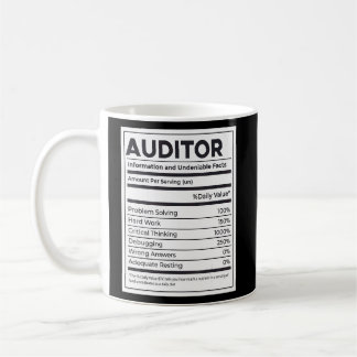 Auditor Nutrition Information Coffee Mug