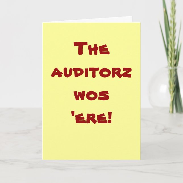 Auditor | Thank You | Auditing Graffiti Slogan (Front)