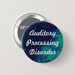 Auditory Processing Customizable Galaxy Identity 2 Inch Round Button