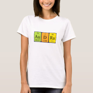 Audra periodic table name shirt