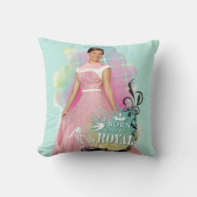 Audrey - Born To Be Royal Throw Pillow (Front)