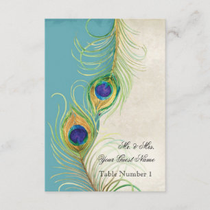 Audrey Jeanne Peacock Aqua Damas Invitation