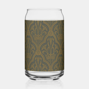 Audsley Or Vintage Gold Lily Couronne Green Damask